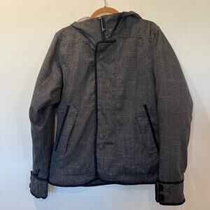 Burton Jet Set Black And Gray Dry Ride Ski Snowboard Jacket Women's Size L